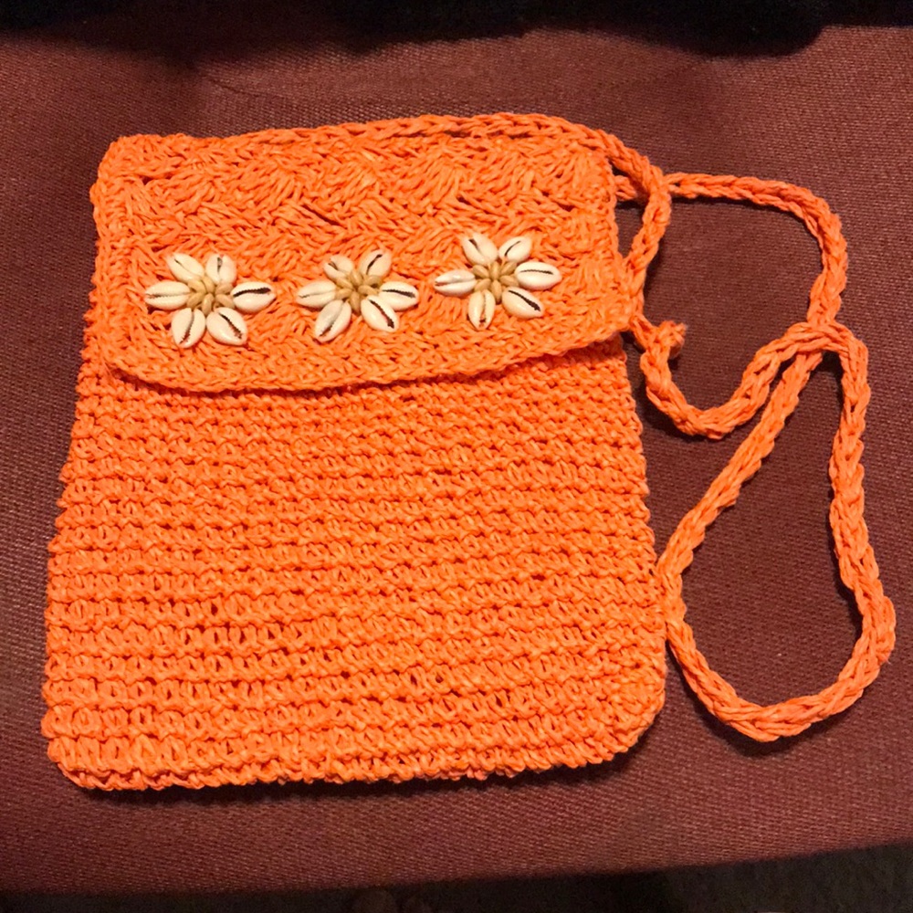 Tangerine cross over bag